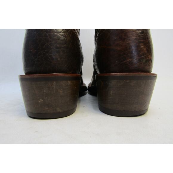 Ariat Mens Size 9 EE Brown Leather Buckaroo Stockman Cowboy Western Boots main image 10